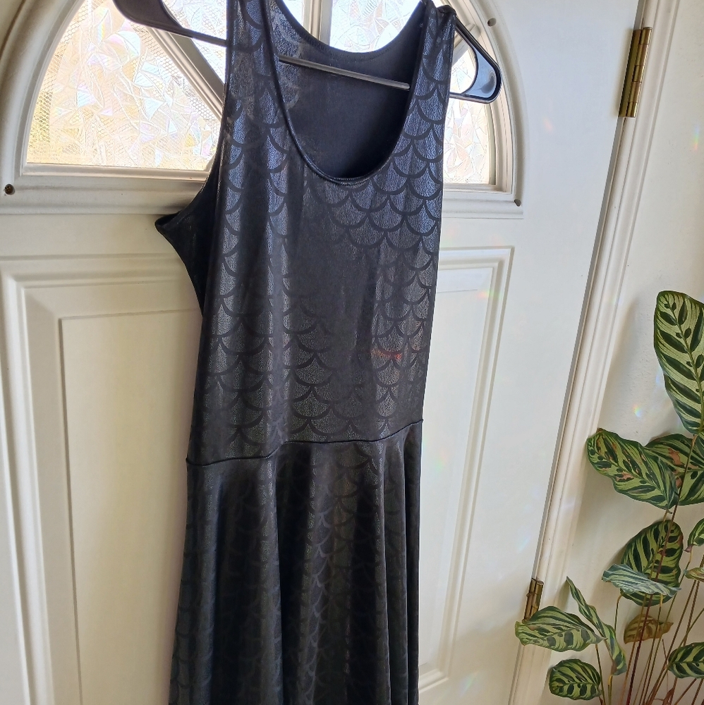 Dark Mermaid Whimsigoth Skater Dress Size LG